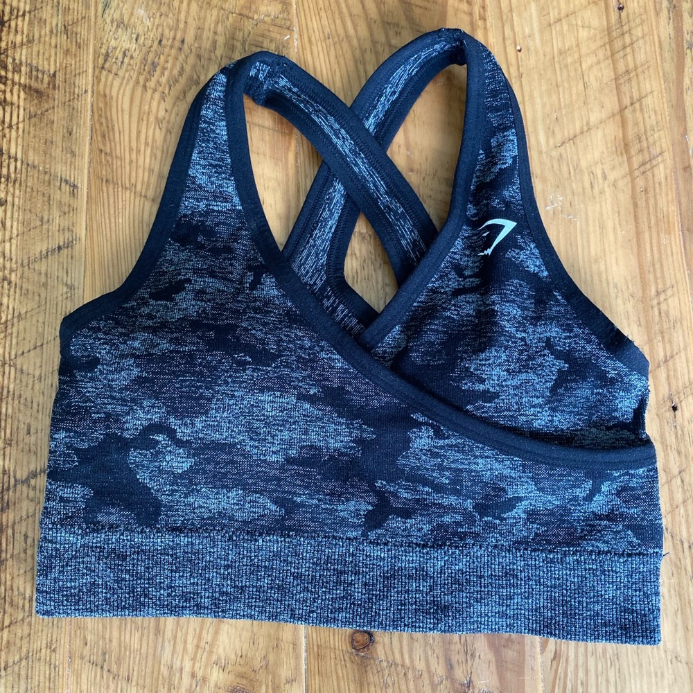 Gymshark camo sports bra